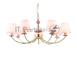 Люстра Ambrella light LH75025/7 GD/PI золото/розовый E14/7 max 40W D890*800