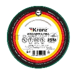 Изолента ПВХ Kranz 0.13х15 мм, 25 м, зеленая (5 шт./уп.)