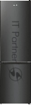 Холодильник Gorenje NRK6202EBXL4 черный матовый двухкамерный 235/96л морозилка снизу, No Frost