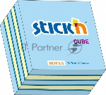 Блок самоклеящийся бумажный Stick`n 21340 76x76мм 400лист. 70г/м2 неон+пастель 3цв.в упак.