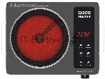 Плита настольная электрическая Goodhelper ES-20R03 черный, 2 кВт, ТЭН, конфорки - 1, стеклокерамика, поворотные переключатели, сенсор