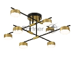 Потолочный светильник Ambrella light FL51752/8 BK/GD черный/золото GX53/8 max 12W 720*720*245