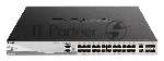 Коммутатор D-Link DGS-3130-30PS/B2A, 24×1 Гбит/с + 2×10 Гбит/с Base-T + 4×10 Гбит/с SFP+, управляемый