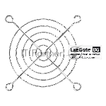 Решетка для вентилятора 80x80 ExeGate EG-080MR (80x80 мм, металлическая, круглая, никель)