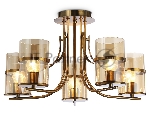 Светильник Ambrella light TR3222/5 GD/TI золото/янтарь E27*5 max 40W D540*300