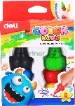 Восковые мелки Deli EC20790 Color Kids 6 цветов, картонная коробка с европодвесом, вид 7