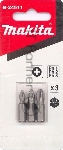 Набор бит MAKITA B-24511Рh1,Ph2,Ph3, 25мм, 3шт.
