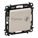 Механизм выключателя 1-кл. СП Valena Life 10А IP20 250 В 10АХ с лицевой панелью; безвинтовые зажимы сл. кость Legrand 752501