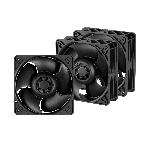 Комплект вентиляторов для корпуса Arctic S12038-4K 3 Pack черный, 120 мм, 4000 об/мин, 4 pin