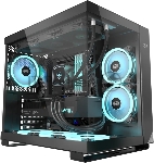 Компьютерный корпус без блока питания Case PCCooler C3T500 ARGB BK, Midi-Tower, TG, 6x120мм ARGB, 1xUSB-C 3.1 + 2xUSB-A 3.0, ATX, mATX, mITX черный