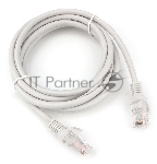 Патч-корд LSZH медный UTP Cablexpert PP30-2M cat.5e, 2м, литой, многожильный, серый