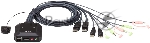 Переключатель ATEN 2 PORT USB DP KVM SWITCH.