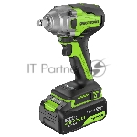 Гайковерт Greenworks GD24IW400 аккум. патрон:квад.1/2" (3802907CUG)