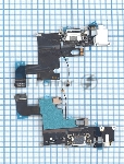Шлейф разъема питания с аудио-разъемом для iPhone 6 белый