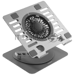Подставка для ноутбука Digma D-NCP170-2x110RGb 18" 400x288x45мм 52дБ 2xUSB 2x 110ммFAN 1250г Fan-control металл/пластик черный