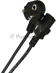 Кабель компьютер-розетка 220V (EURO) VDE 3G0,75мм2 VCOM CE021-CU 1,8 м