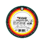 Изолента ПВХ Kranz 0.13х15 мм, 20 м, зеленая (10 шт./уп.)