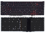 Клавиатура для ноутбука Acer Nitro 5 AN517-51 черная с красной подсветкой