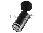 Накладной спот с выключателем Ambrella light TA121 BK черный GU10 max 12W D70*164*D55