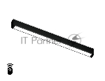 Управляемый светодиодный светильник для шинопровода Magnetic Ambrella light GL1282 BK черный IP20 18W 3000K-6400K 220V 120° 452*25*42 (Без ПДУ)