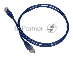 Патч-корд LANMASTER TWT UTP cat.5e, с заливными колпачками, 1.0 м, синий
