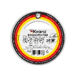 Изолента ПВХ Kranz 0.13х15 мм, 20 м, белая (10 шт./уп.)