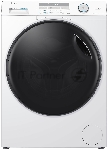 Стиральная машина Haier HWD80-BP14959B белый, загрузка фронтальная 8 кг, 5 кг - сушка, 1400 об/мин, класс: A