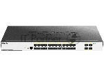 Коммутатор D-Link DGS-3000-28XS/B1A, 24×1 Гбит/с SFP + 4×10 Гбит/с SFP+, управляемый