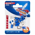 Наконечник кольцевой Rexant изолированный, ø6.5 мм, 1.5-2.5 мм², НКи 2.5-6/НКи2-6/RV2-6, синий, в упак. 10 шт.