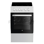 Плита электрическая Beko FFSS57001W белый, конфорок 4 шт, духовка 60 л, 50 см x 85 см x 60 см