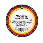 Изолента ПВХ Kranz 0.13х15 мм, 10 м, красная (10 шт./уп.)