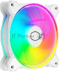 Вентилятор для корпуса Cooler Master MasterFan MF120 Halo2 ARGb 120х120x25 белый 4-pin 27дБ (MFL-B2DW-21NP2-R2) Ret