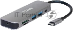 USB-концентратор D-Link DUB-2325, USB, USB 3.0 2порта, USB Type-C,SD,microSD, адаптер/USB