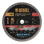 Диск алмазный отрезной ф230 х 22,2 мм, Турбо, сухое резание, HWD92 Denzel