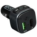 Автомобильное зарядное устройство Hoco E67, bluetooth FM Transmitter, 1xUSB, QC3.0, черный
