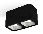Светильник Ambrella Light XS7851003 SBK/SSL черный песок/серебро песок MR16 GU5.3 (C7851, N7703)