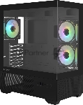 Компьютерный корпус ZALMAN CHRONIX V2, ATX, BLACK, WINDOW, 1xCombo (3.5’’ or 2.5’’), 1x3.5’’HDD, 2x2.5’’SSD, 1xUSB2.0, 1xUSB3.0, 1xUSB Type-C, SIDE 2x120мм ARGB, REAR 1x120мм ARGB