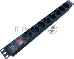 Блок распределения питания NTSS NTSS-PDU-DA1015 гор.размещ. 8x базовые 10A C14