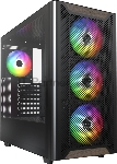 Компьютерный корпус Montech XR Wood черный без БП ATX 3x120мм 2xUSB3.0 audio bott PSU
