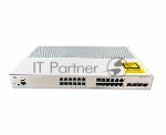 Коммутатор Cisco Catalyst C1000FE-24P-4G-L, 24×LAN + 4×1 Гбит/с, управляемый