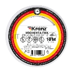 Изолента ПВХ Kranz 0.13х15 мм, 10 м, белая (10 шт./уп.)