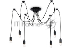 Светильник Ambrella light TR8178/6 BK черный E27 max 40W D630*910