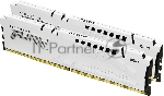 Оперативная память Kingston Fury Beast, DDR5, 64Gb (2x32 GB), 6000 MHz, CL36, DIMM, радиатор, белый