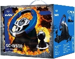Руль черный SVEN GC-W600 (виброотдача, педали, джойстик, 12 кн., USB), вид 3
