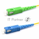 Патч-корд оптический переходной Rexant (SM), 9/125 (OS2), SC/APC-SC/UPC, (Simplex), LSZH, 15м