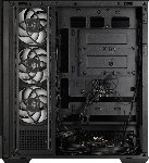 Компьютерный корпус ZALMAN P40 DS, ATX, черный, WINDOW, 9.1-inch LCD screen, 2xCombo(2.5” or 3.5”), 1x2.5”, 1xUSB TYPE-C, 2xUSB 3.0, SIDE 3x120мм ARGb, REAR 1x120мм ARGb, вид 11