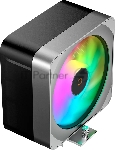 Кулер для процессора Ocypus Delta A40 EX BK ARGB, 120мм ARGB FAN, 4 HEAT PIPES, 4-PIN PWM, 500-1800 RPM, 29DBA, HYDRO BEARING, LGA115X/1200/1700/18XX, AM4/AM5