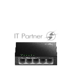 Коммутатор CUDY FS105 5-Port 10/100 Mbps Desktop Switch, 5 10/100M RJ45 Ports, Loop Detection, Metal Case, Power Saving, Plug & Play
