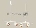 Светильник Ambrella light XB9001500/4 SWH/PPG белый песок/золото розовое полированное MR16 GU5.3 (С9001, С1101, N7035)