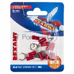 Наконечник кольцевой Rexant изолированный, ø8.4 мм, 0.5-1.5 мм², НКи 1.5-8/НКи 1,25-8/RV1.25-8, красный, в упак. 10 шт.